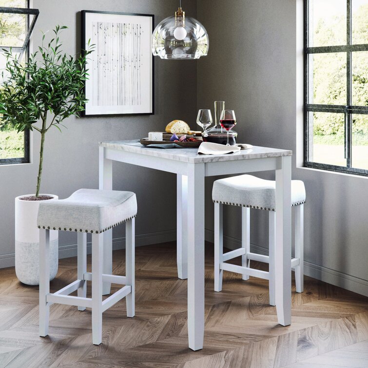 White 3 deals piece dining set